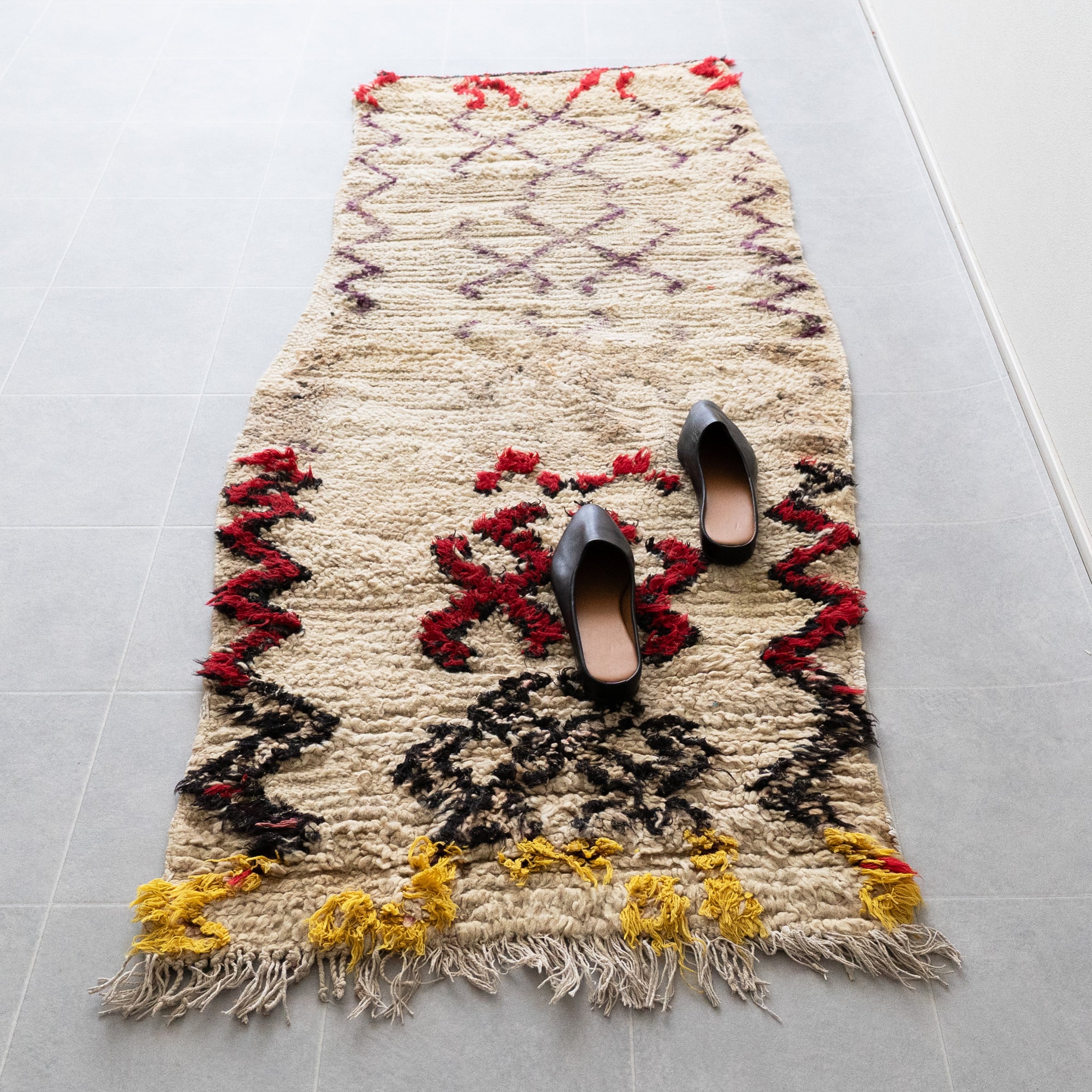 【Vintage】モロッコ・ヴィンテージラグ BC-17 "66cm×161cm"