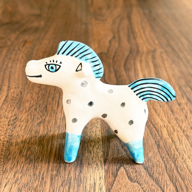 山口祥治 干支フィギュア 午(ウマ)「ウマジャロウ UJ-214」 工房:喜鶴製陶(有田焼)