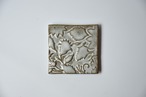 小代瑞穂窯 / 福田るい : 印花 タイル (小) 10