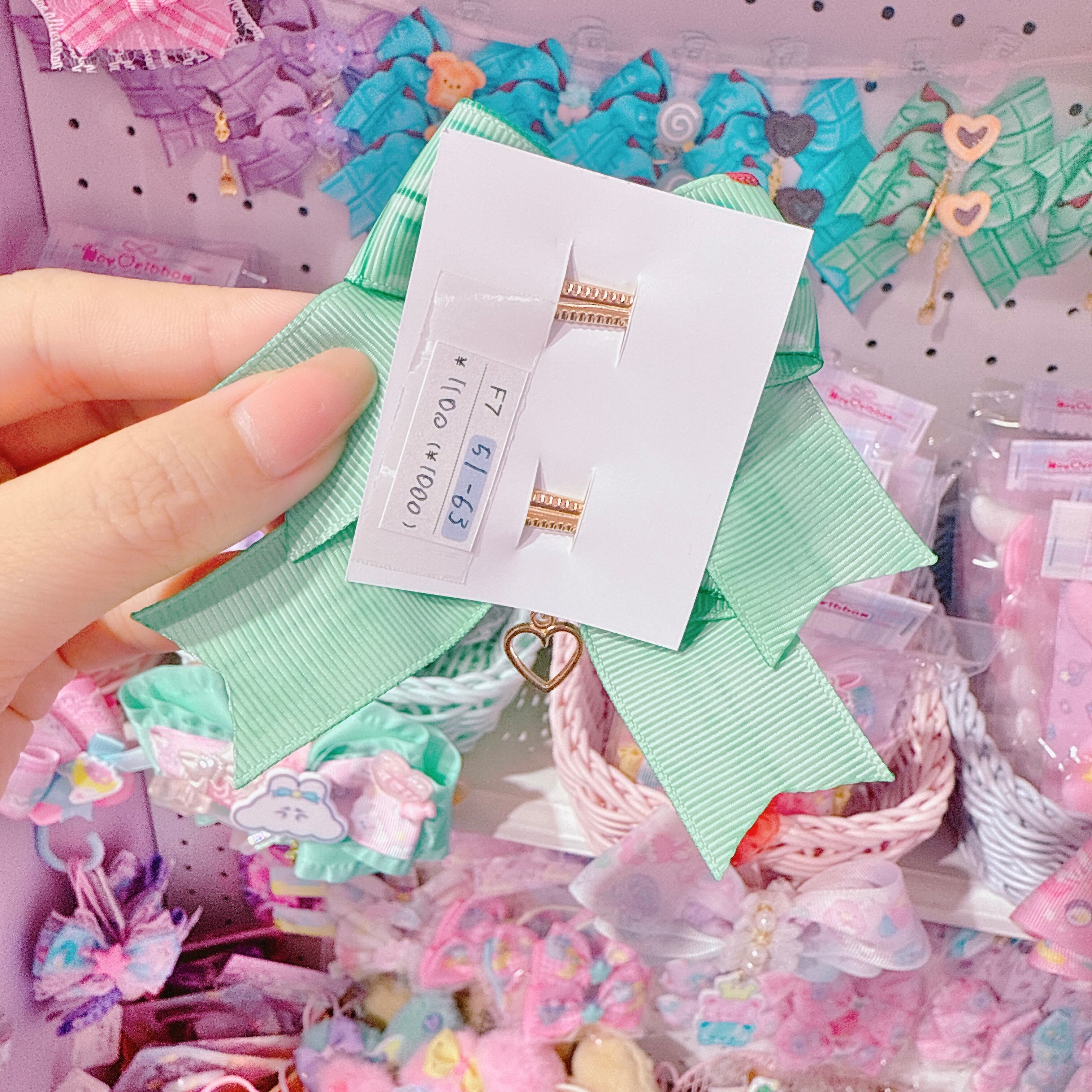 【F7】51-63ツインヘアクリップ