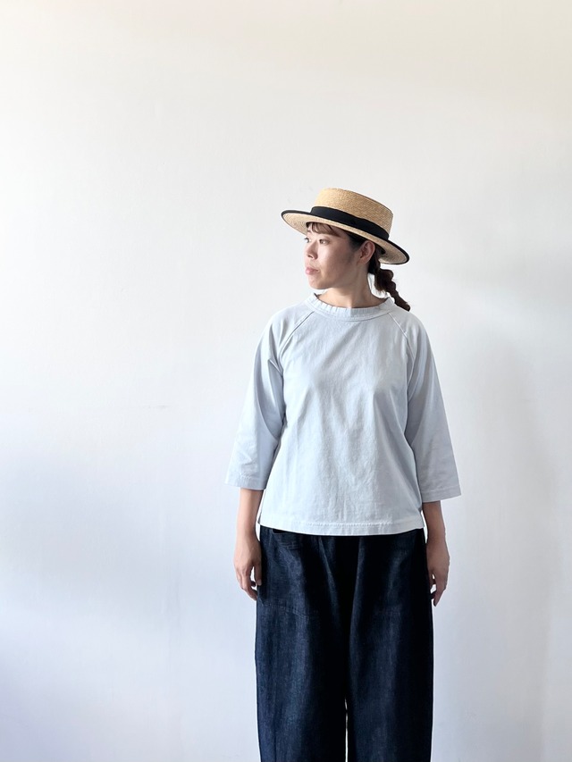 FILUM　ガーメントダイ ラグランプルオーバー