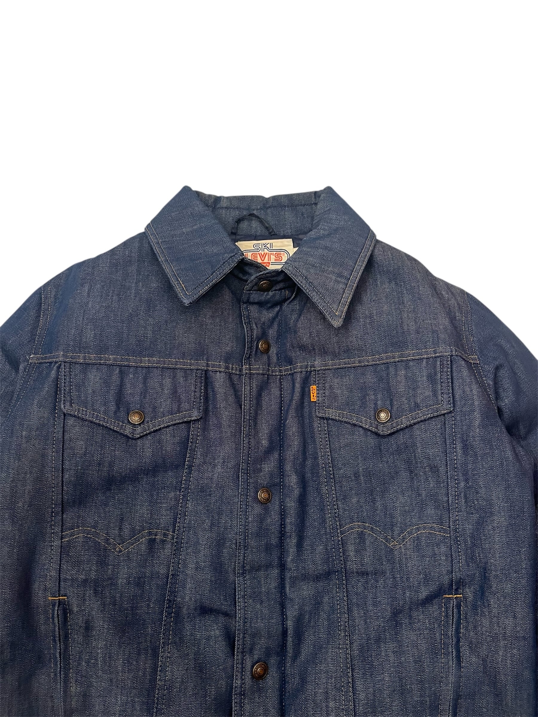 70s SKI Levi's 80681-0916 Denim Down Jacket Made in U.S.A.