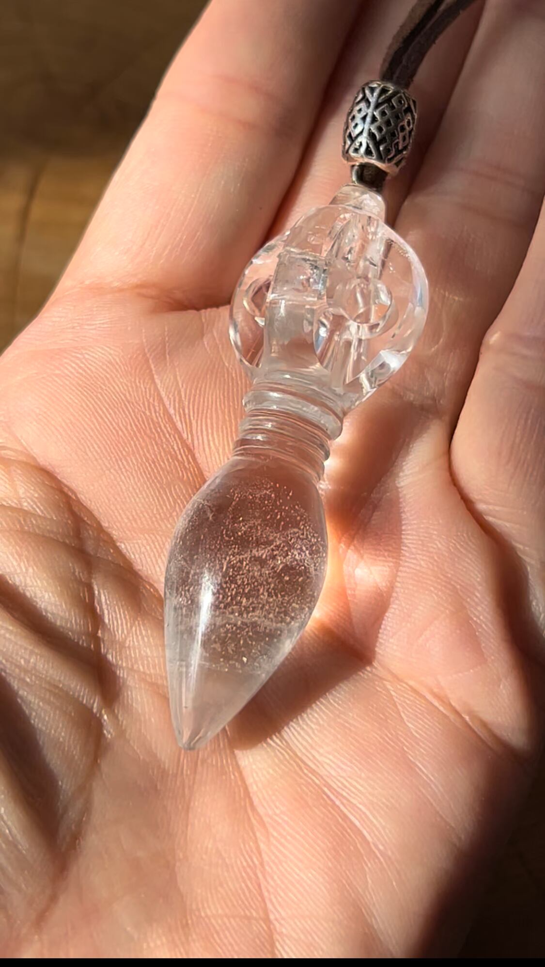 【すでに解放が始まっている】ヒマラヤ水晶 ガネッシュヒマール産ペンデュラム型ペンダント 20g