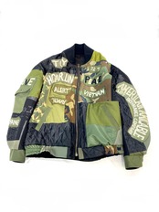 【bomber34】再構築リバーシブルボンバー Kimono×Military MIX BOMBER JACKET