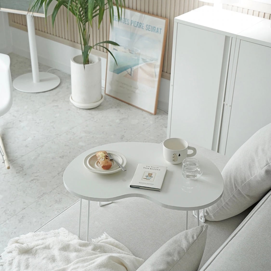 kidney beans table 2size 3colors / 折り畳み式 ビーンズテーブル