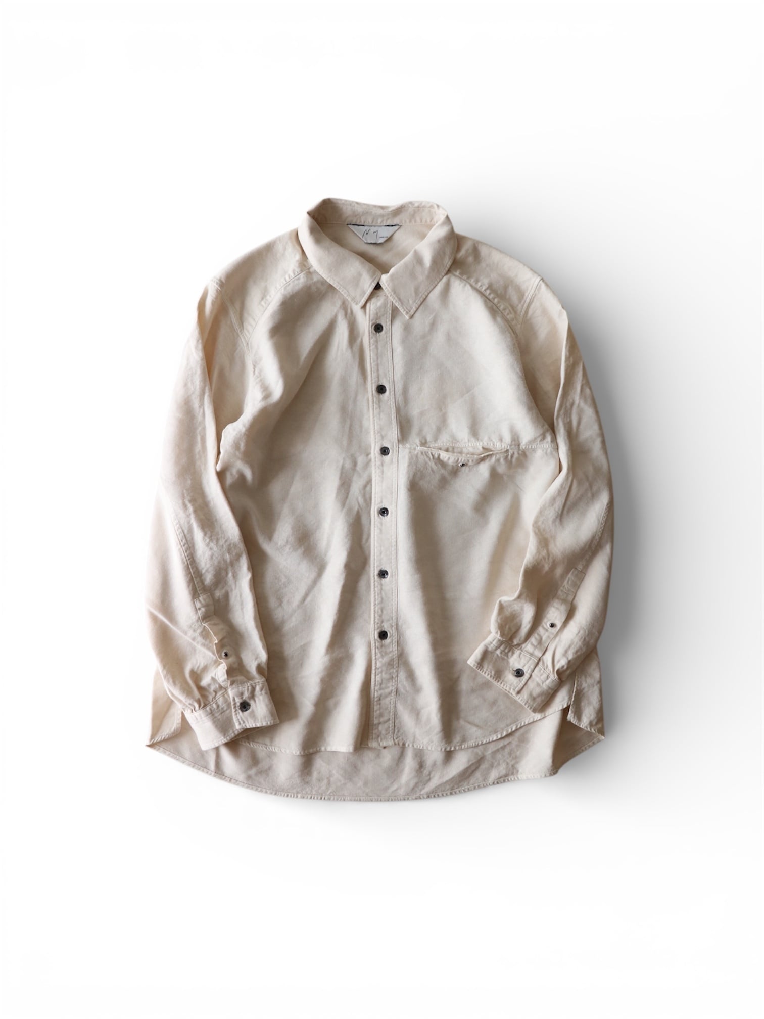 Ancellm -L/S NEP BOXY SHIRT- / ANC-SH83 / アンセルム ネップ