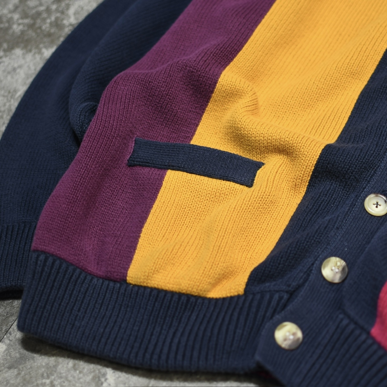 WOODS&GRAY color switching cotton cardigan