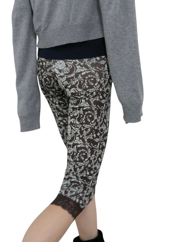 PERVERZE Lace-Trim Mid-Calf Shorts | AAR