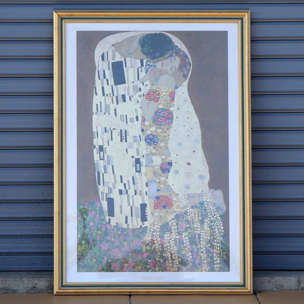 グスタフ・クリムト・Gustav Klimt・名画アートポスター・額入『接吻