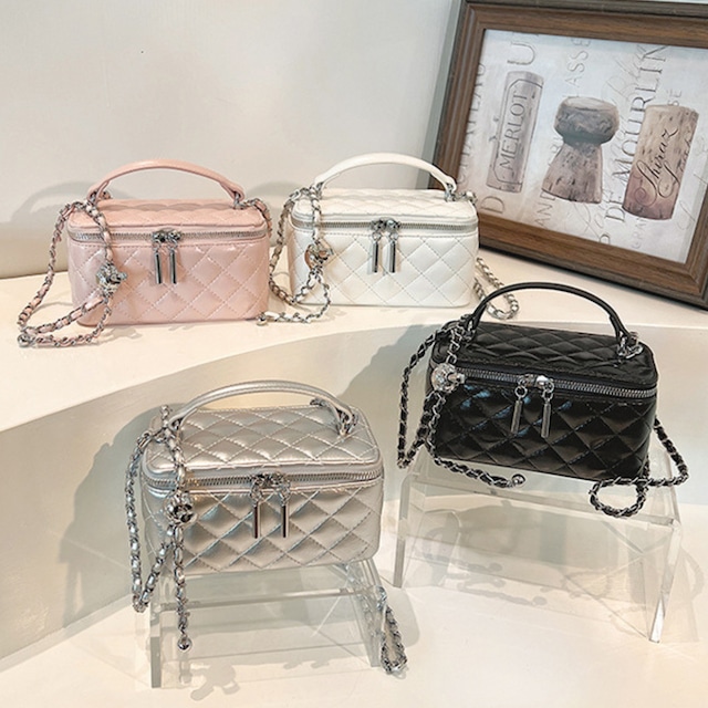 Elegant two way square bag ( 4color )