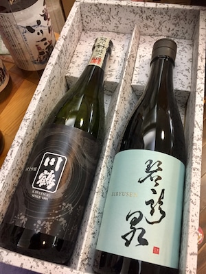 プレゼントにオススメ☆縁起の良い日本酒ギフトセット『純米大吟醸 鶴亀セット』