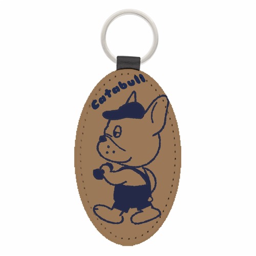 カタブル レザーキーホルダー【ライトブラウン】