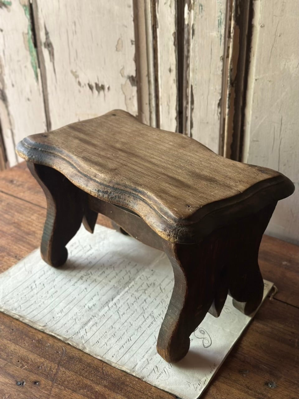 木製 踏み台 ステップ台 装飾脚 | Brocante de La Cocotte （フランス