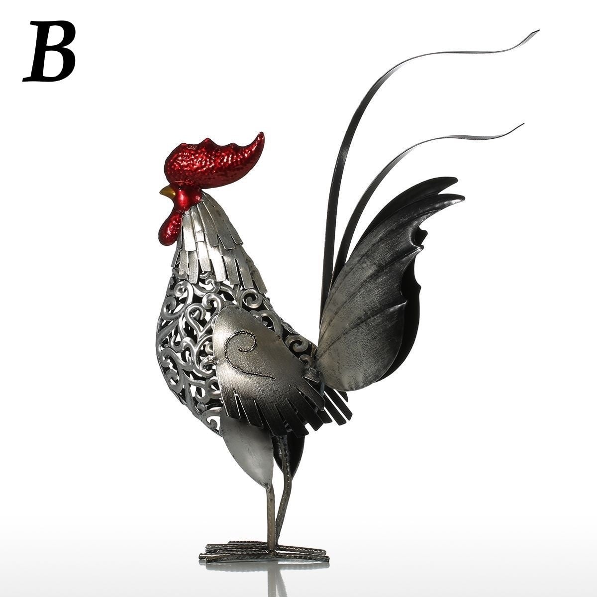 雄鶏 にわとり アイアン 鉄 金属 アート 動物 鳥 置物 オブジェ