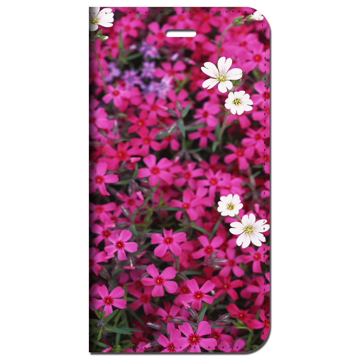 iPhone対応 スマホ 手帳型ケース シバザクラ 花 フラワー キュート 【iPhone17 / iPhone16 / iPhone16e / iPhoneSE 他 iPhone各機種対応】 st51