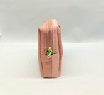 ポケットティッシュケース付き　スクエアポーチ　もも｜とりさん工房ーかわいいハンドメイドポーチ