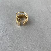 double line simple ring/gold