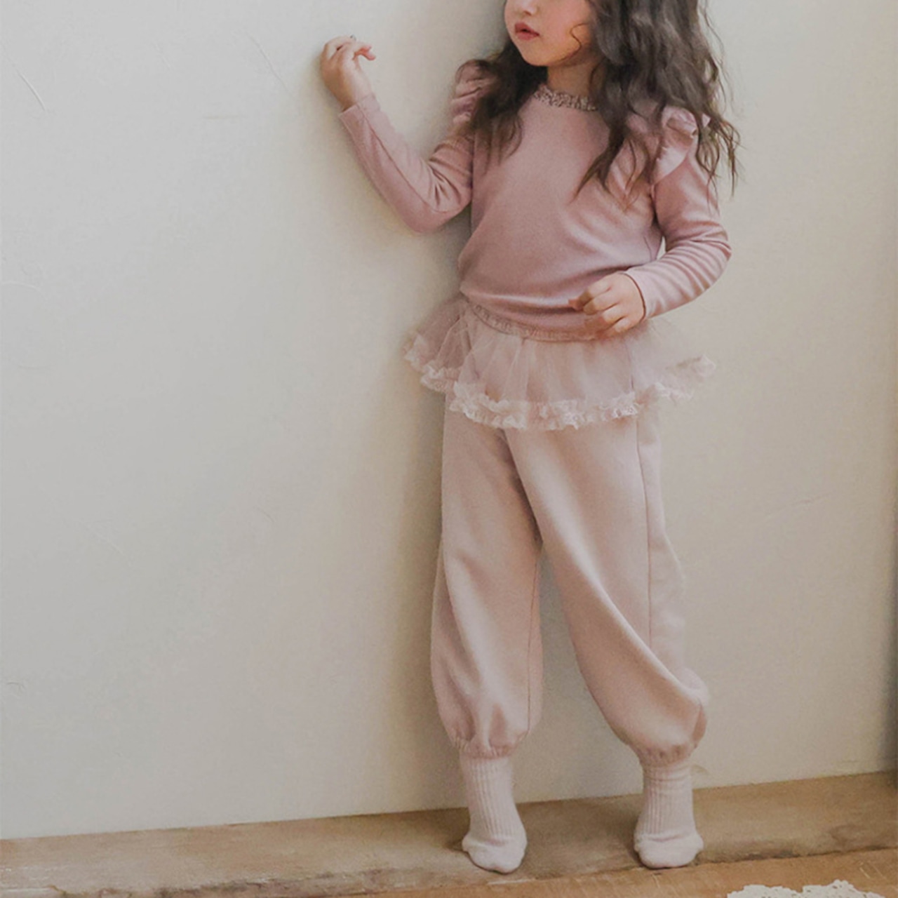 「予約販売」秋フリル付きスカートパンツ