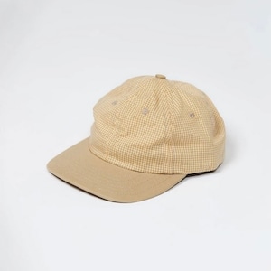 LITE YEAR Gingham Six Panel Cap - Mustard