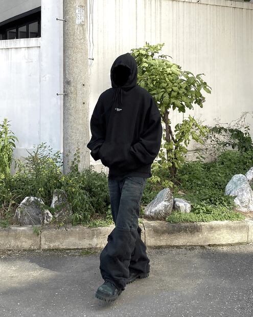 UNDERMYCAR] Mu.09 Anti Fxxking Logo Play Oversized Hoodie