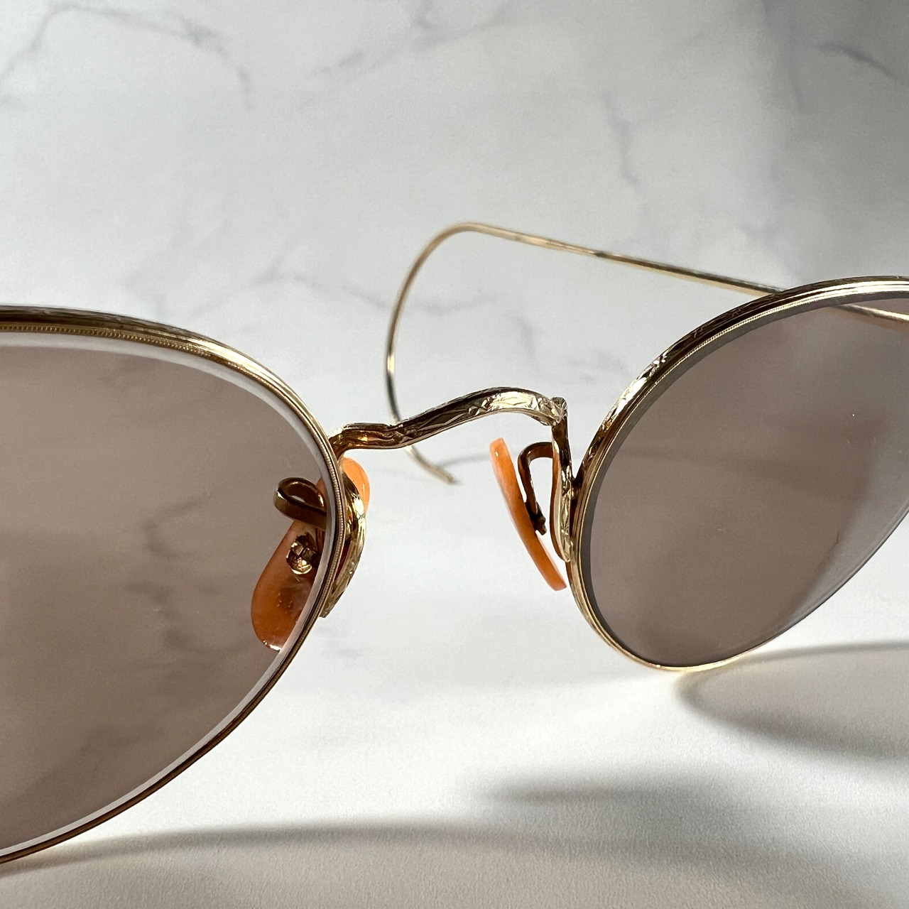 B＆L】ボシュロム/ ボストン ラウンドフレームサングラス 1/10 12KGF  