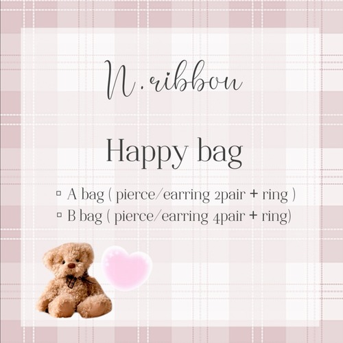 《 Happy bag 》 ピアス/イヤリング＋リング