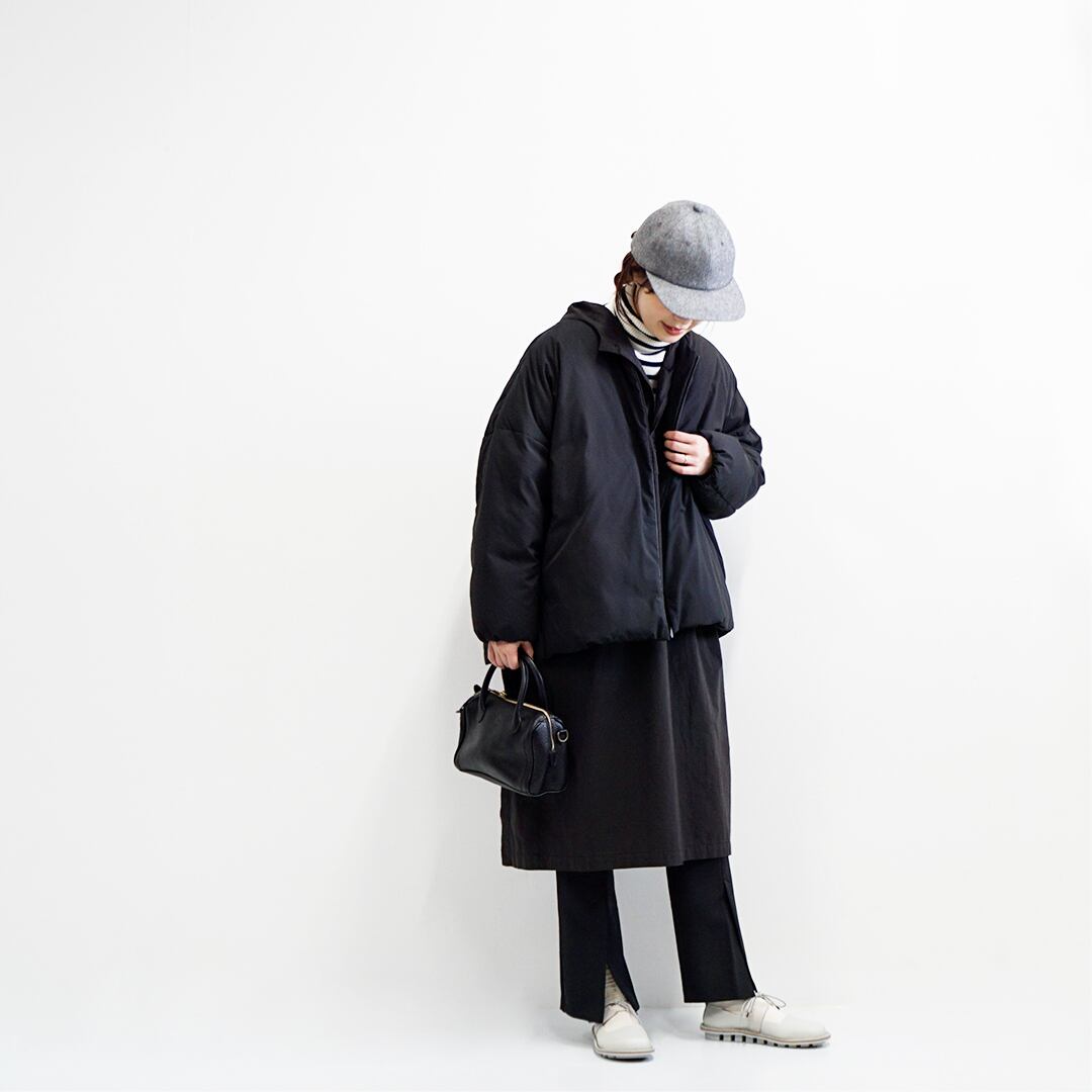 miffew ミフュー NO COLLAR OVER DOWN JACKET ノーカラーオーバー