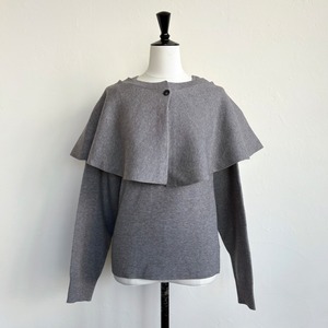〈SELECT〉ケープカーディガン＆タンクトップ TH100109