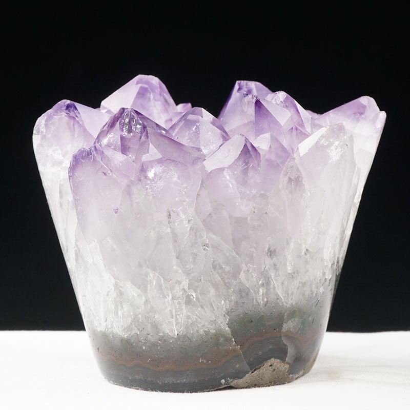 アメジスト クラスター 原石 ウルグアイ産 花型 フラワー amethyst 一点物 282-580