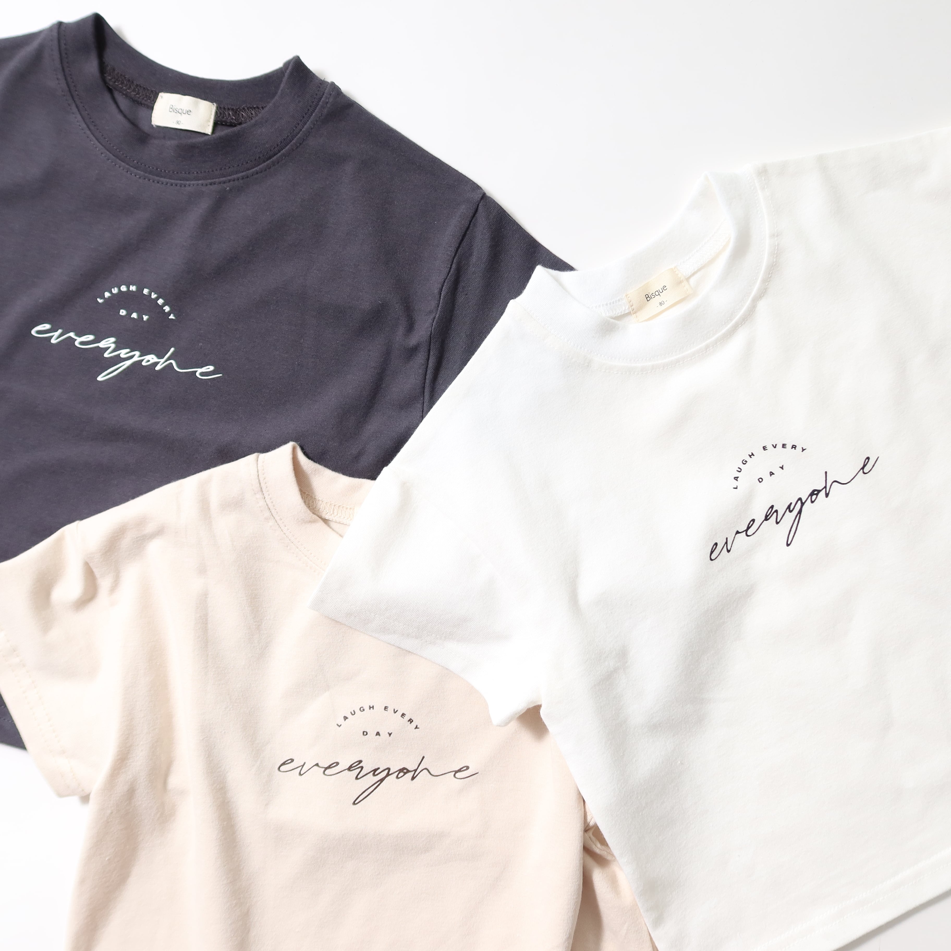 こども）everyone Tシャツ | 韓国子供服 Bisque -びすく- 公式オンライン