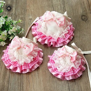 Pink Gingham Plaid Frill Tie