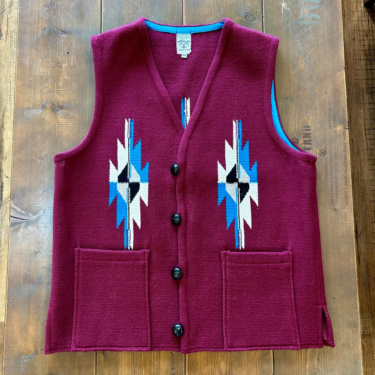 オルテガ(ORTEGA’S) CHIMAYO VEST LONG SELINA  BORDEAUX【44】 - 1