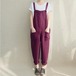 オールインワン サロペット レディース オーバーオール サルエル ワイドパンツ ボトムス 大きいサイズ リネン ゆったり ストレッチ おしゃれ 新作