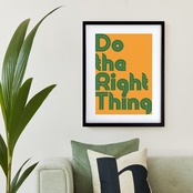 Do the Right Thing アートポスター｜ミニマル モダン 文字デザイン インテリア 装飾  A2ポスター