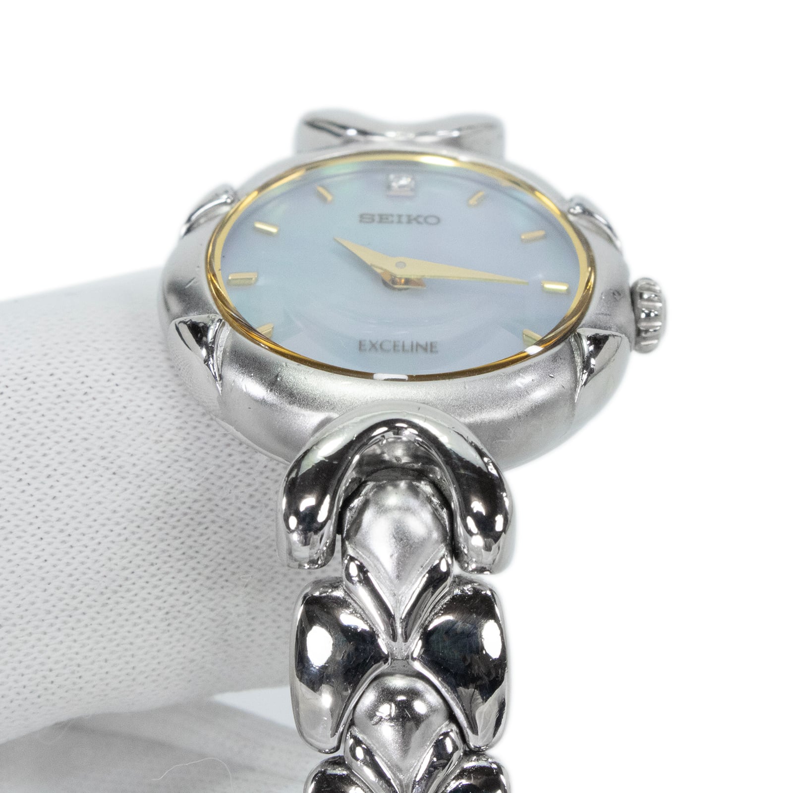 送料無料 セイコー 腕時計 レディース エクセリーヌ 1F20-1C40 水色