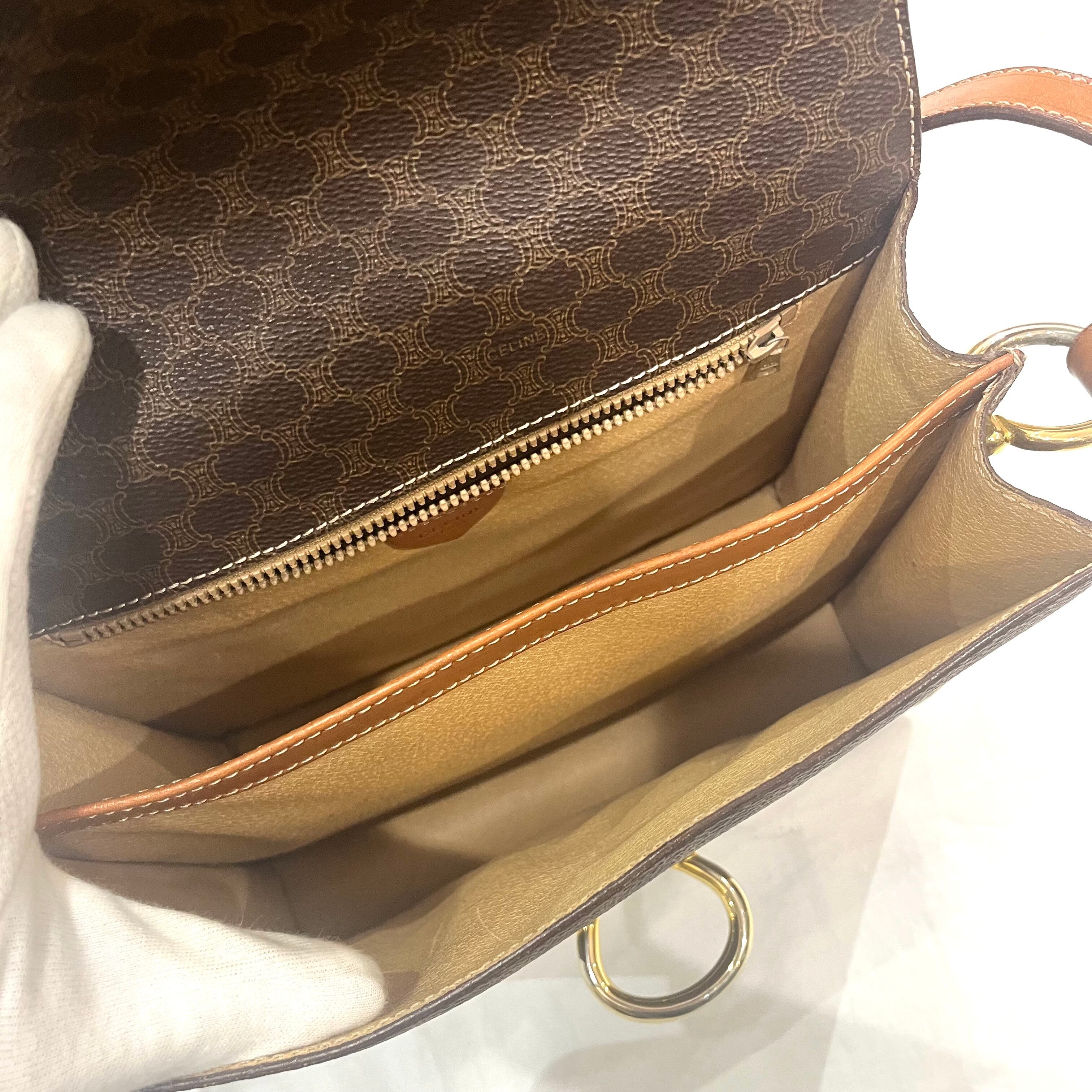 CELINE】2270 ヴィンテージセリーヌ マカダム柄 D金具フラップ
