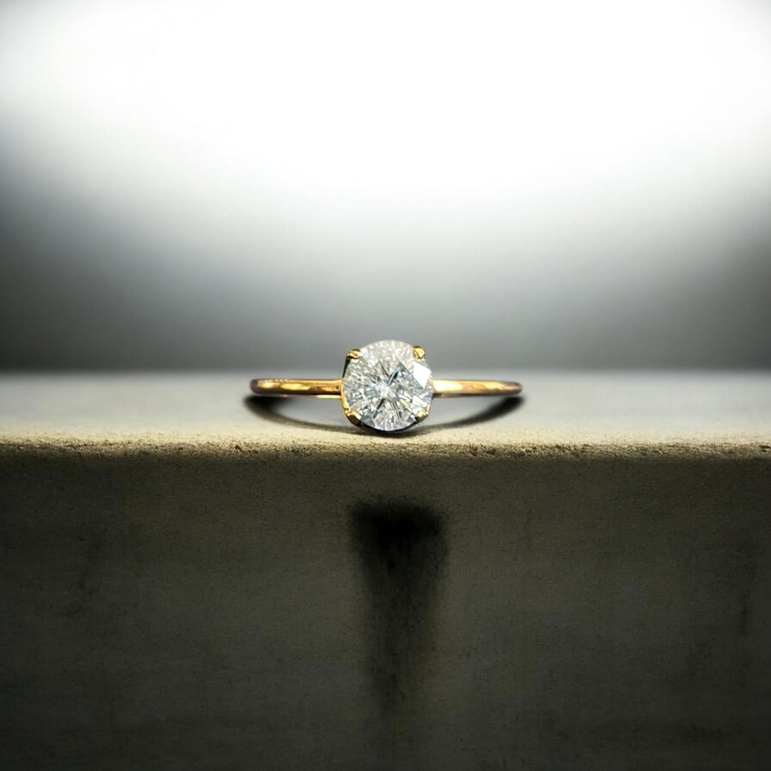 【round ring】モアッサナダイヤモンド