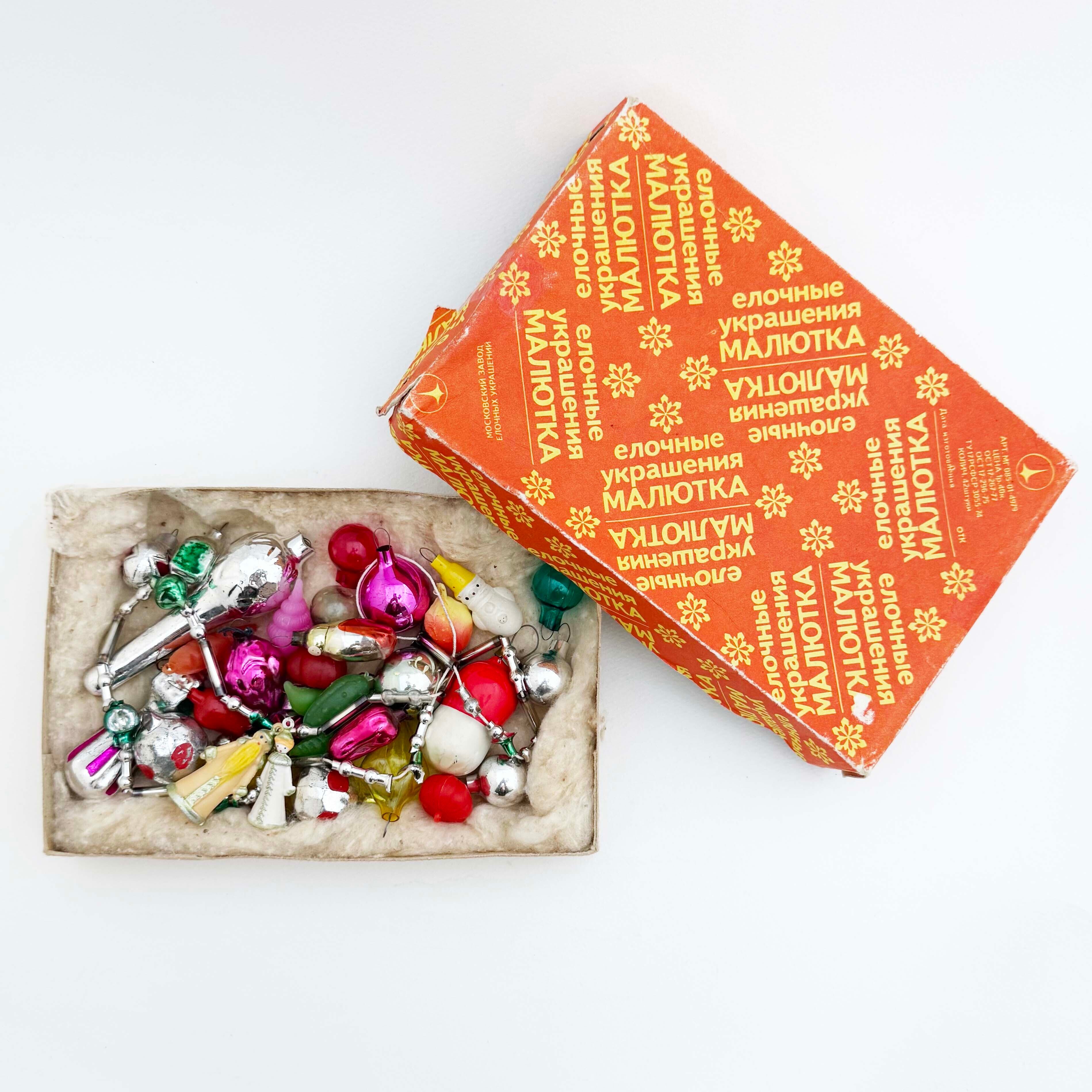 ソ連時代のヴィンテージ・オーナメントセットA(33個入り)