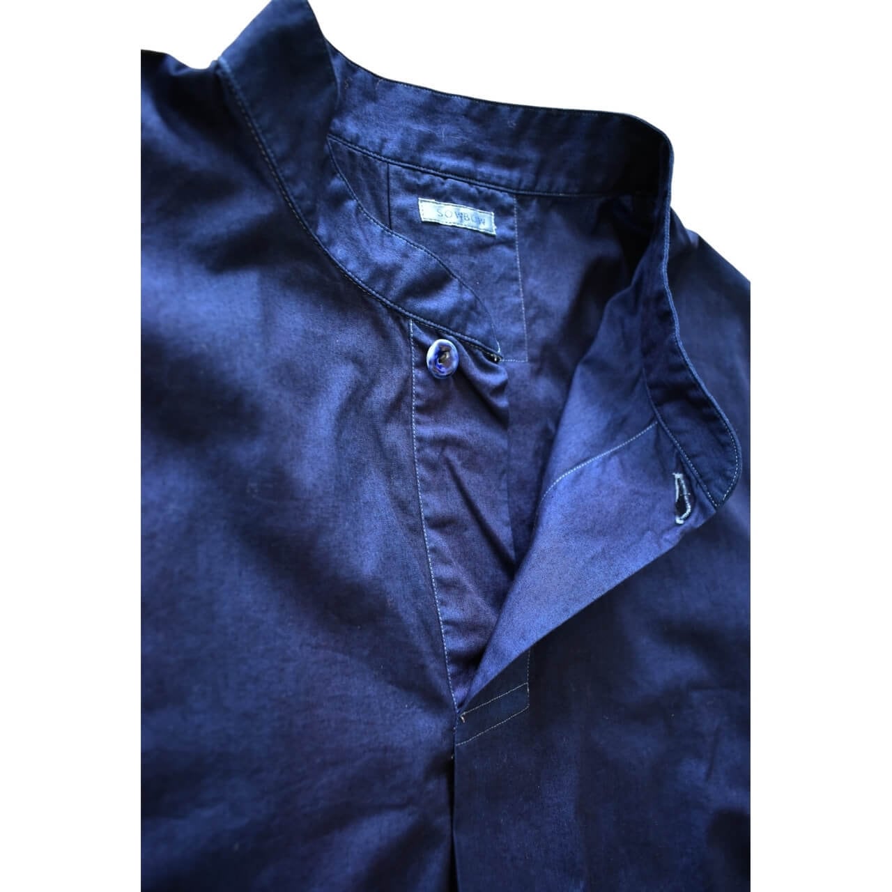 SOWBOW / 蒼氓シャツ (K) FRONT TUCK PULLOVER SHIRTS S/S Broad