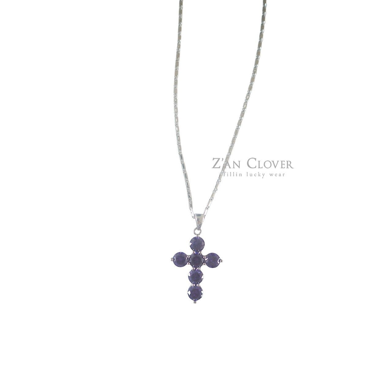 ZAN CLOVER［取寄］violet cross neck lace 26winter