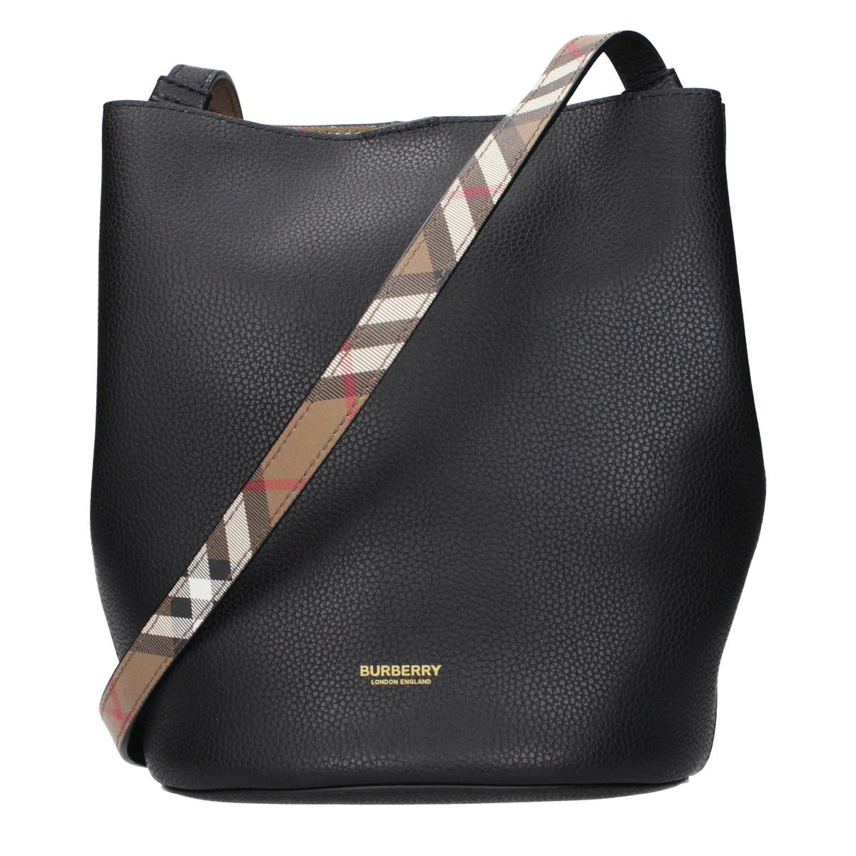 BURBERRY バーバリー レディース クロスボディバッグ レザー ブラック