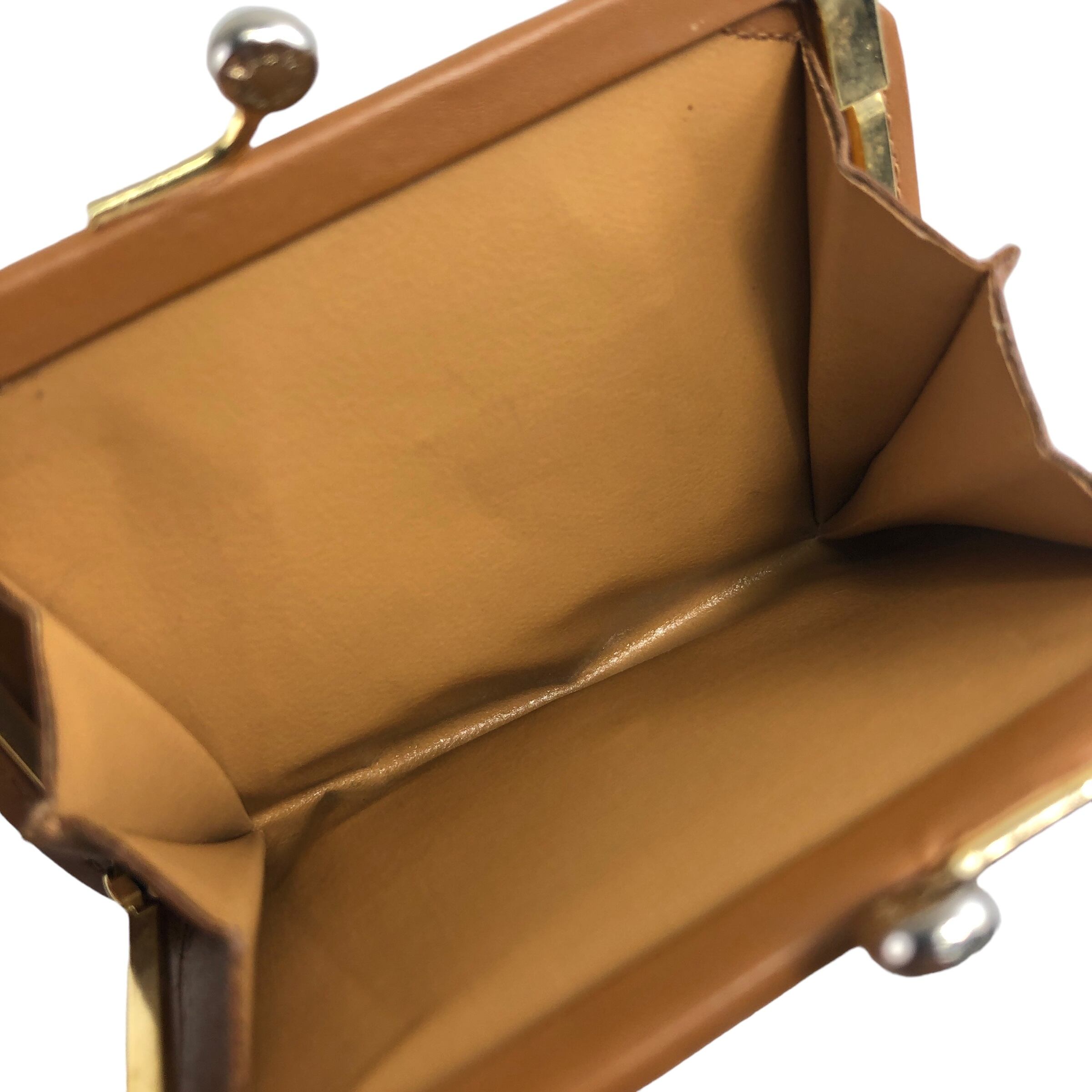 CELINE セリーヌ マカダム 財布 ブラゾン レザー 二つ折り がま口