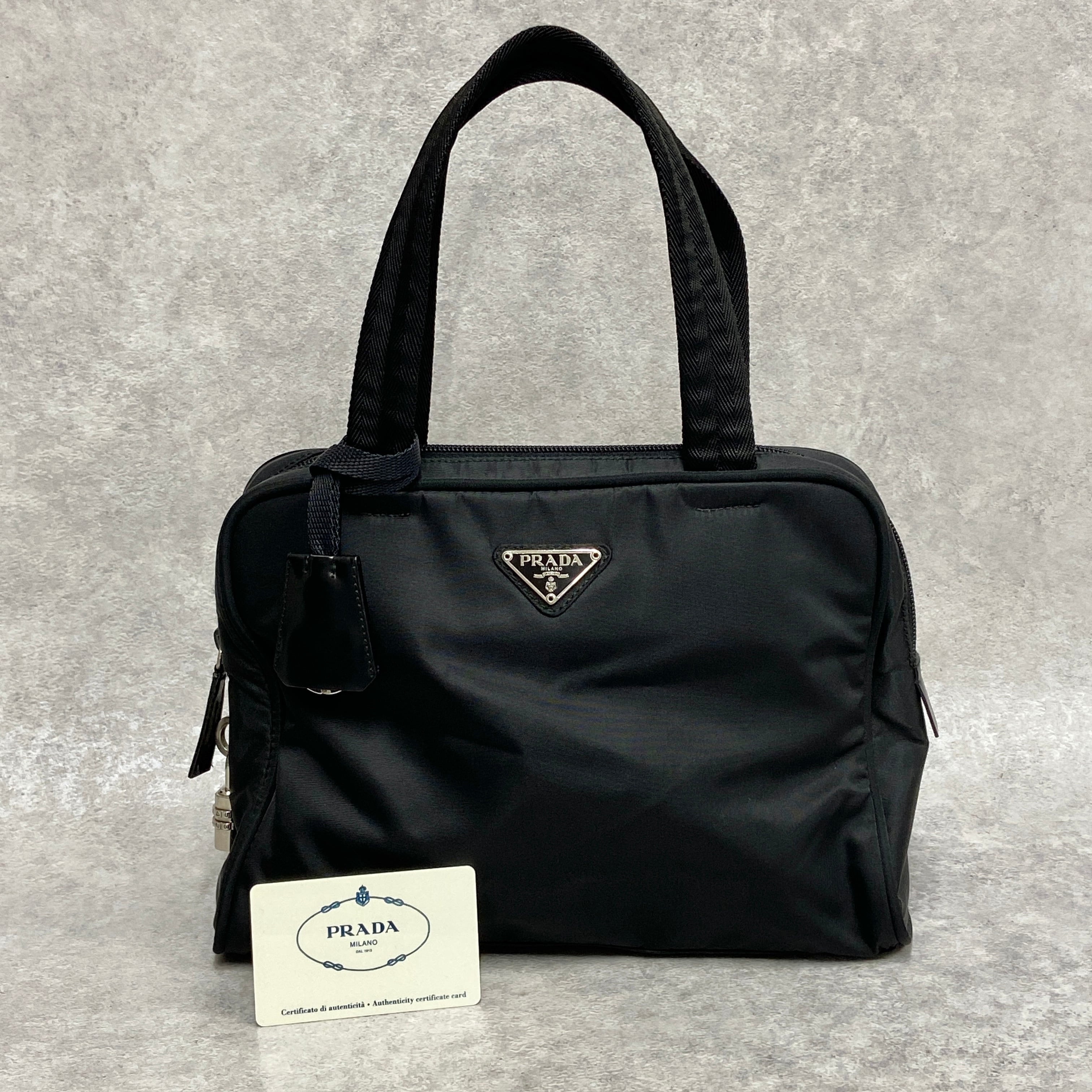 PRADA プラダ ナイロンハンドバッグ ブラック 7474-202206 | rean