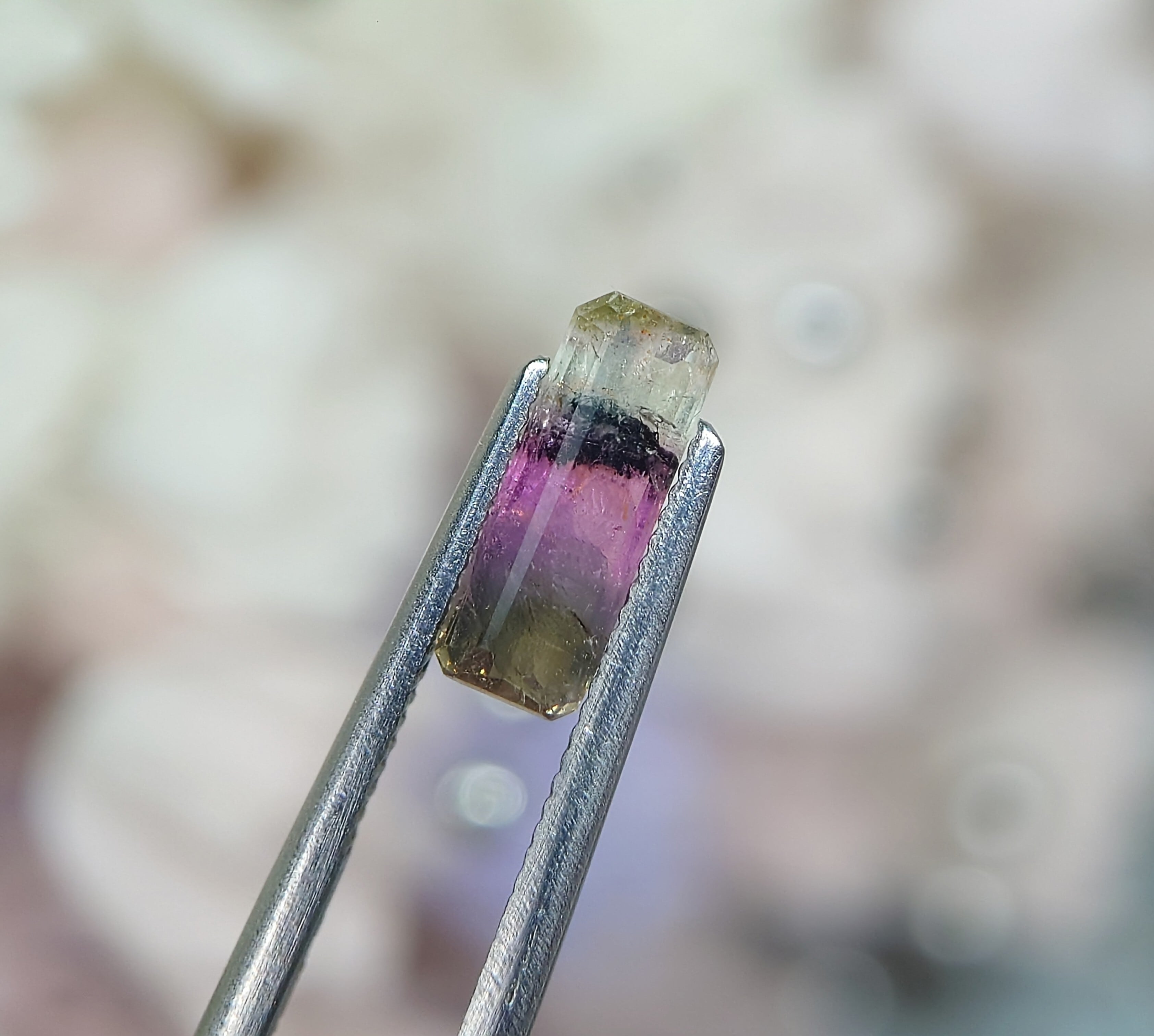 バイカラートルマリン【電気石】 アフガニスタン パチグラム鉱山 33ct