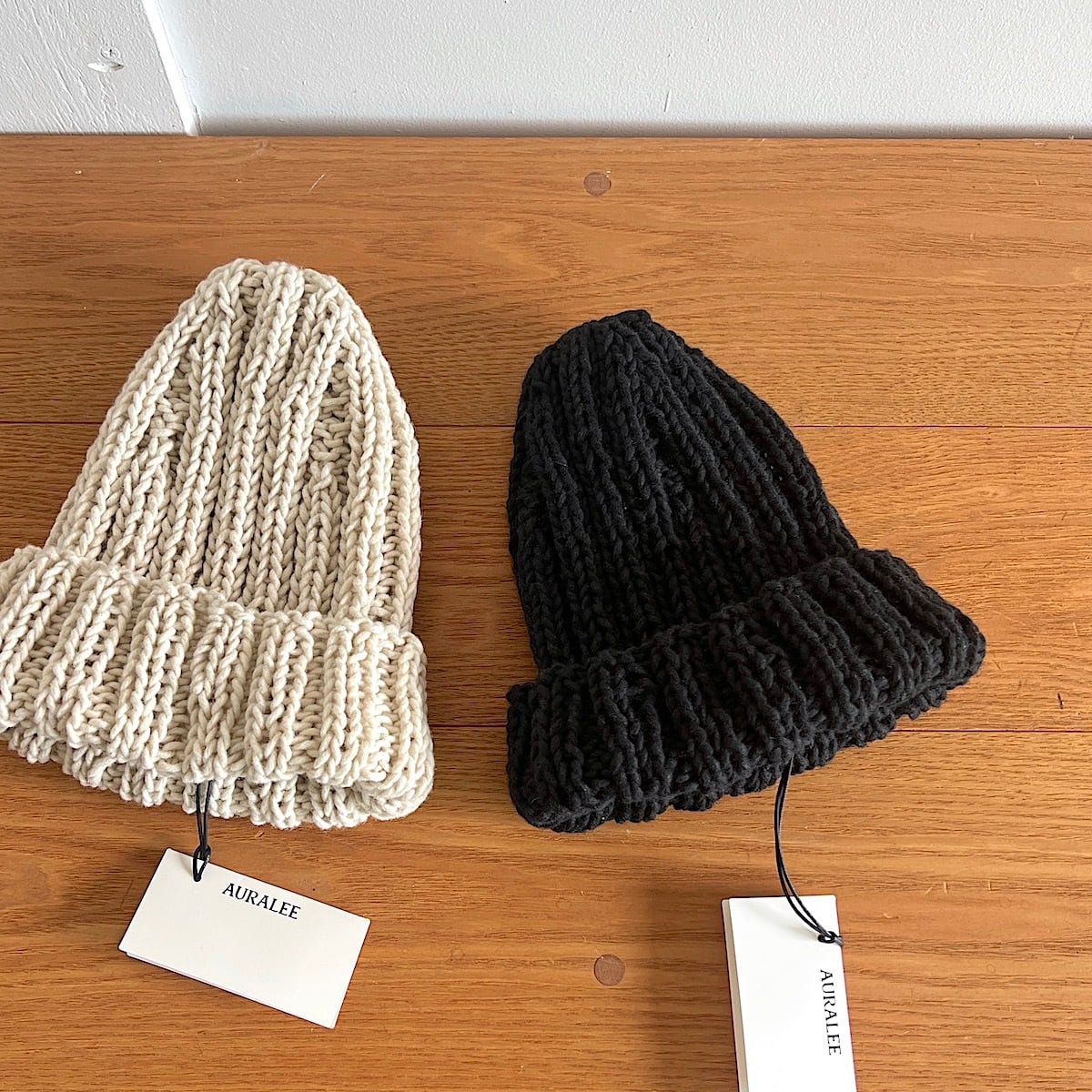 AURALEE/オーラリー・WOOL CASHMERE FELTED HAND KNIT CAP | a flat shop