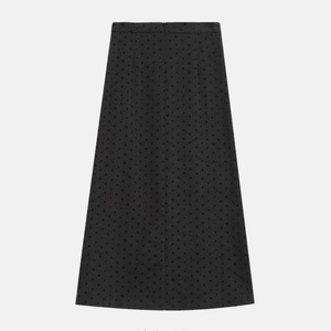 dot slit pencil skirt　J00332