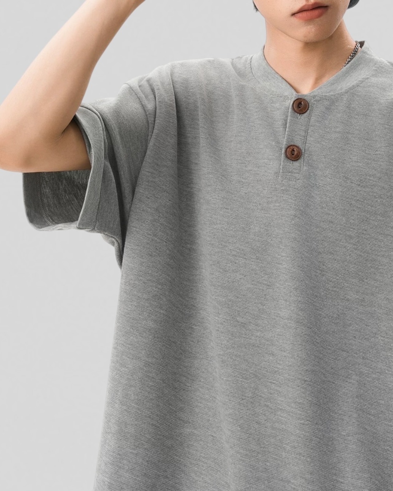 Soft Henley Tee（100％/50％）