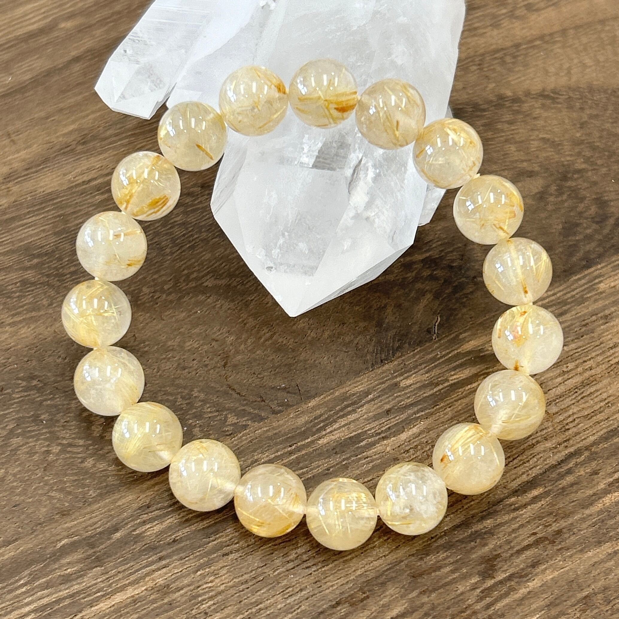 レア♪天然石　マーカサイトinクォーツ　フレイム　大きいサイズ♪ マーカサイト・イン・クォーツ | Hariqua-パワーストーンジュエリー-