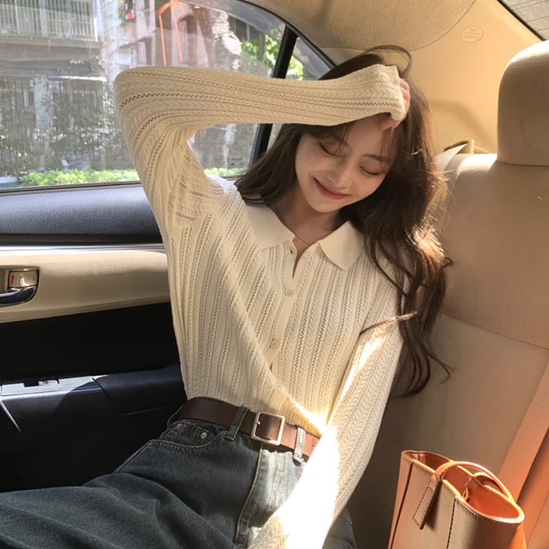 ニットセーター スプリングスタイルシャツ 春物 試着室32103505424