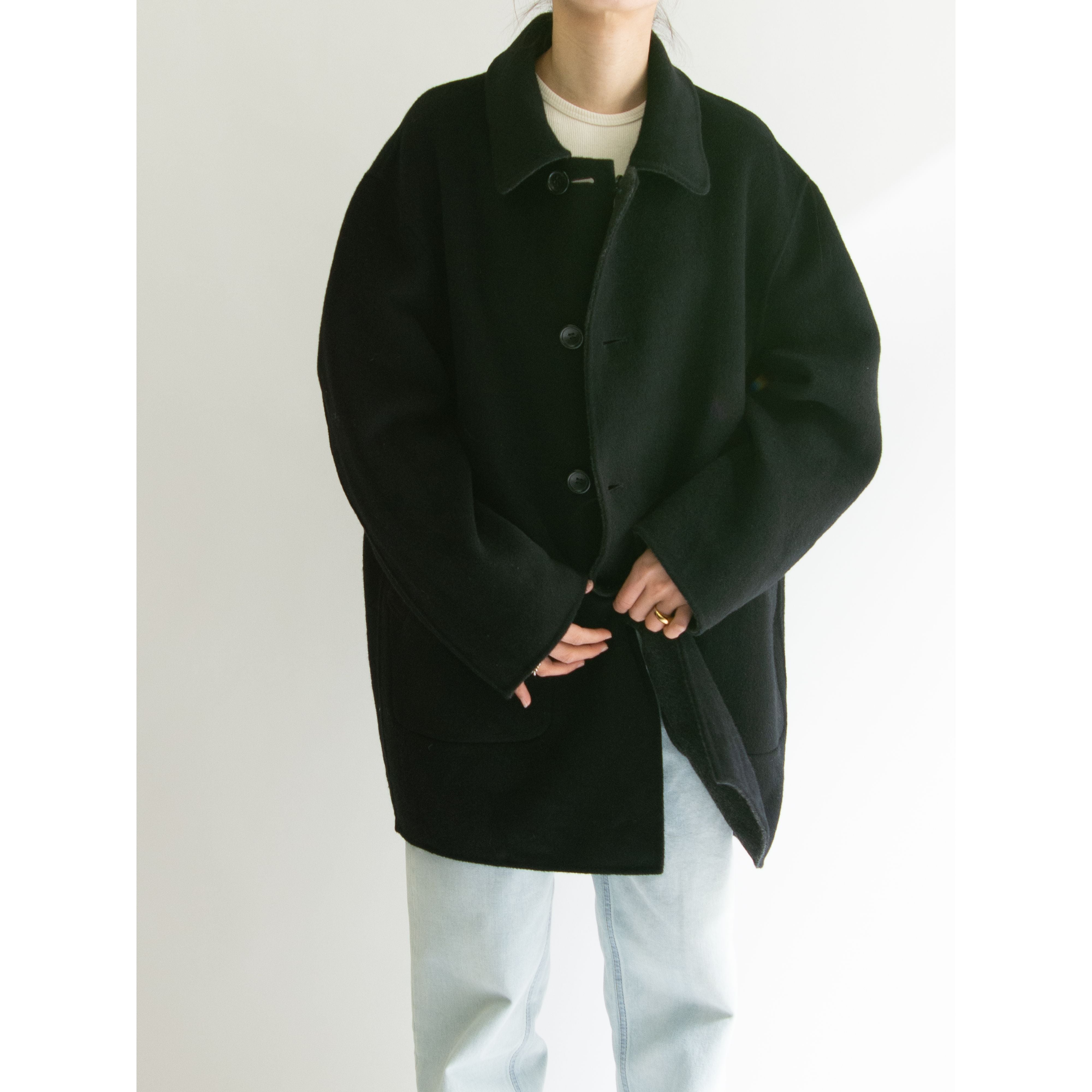 【DESCA.GGERI】Made in Italy 100% Cashmere Reversible Coat（イタリア製 リバーシブルカシミヤコート）